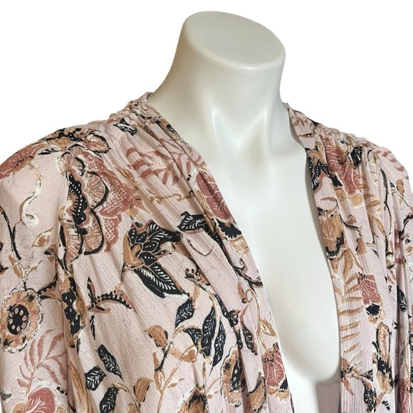 Maurices Floral Kimono Robe One Size New Pink Peach - Picture 6 of 9